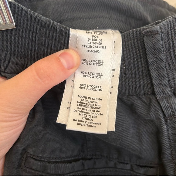 Good American High Rise Black Bermuda Shorts Women’s Size 1 - High Rise Denim - Picture 5 of 7